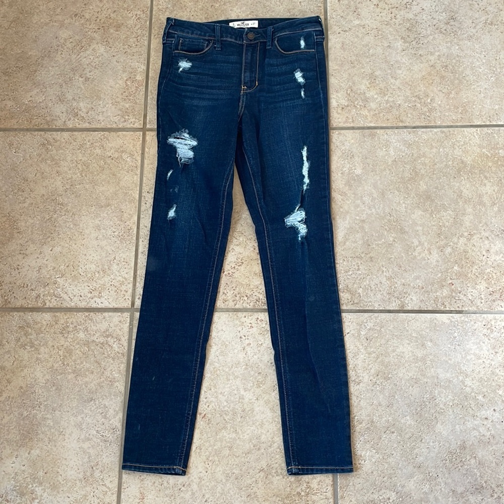 Hollister High Rise Skinny Jean Size 5 Dark Wash